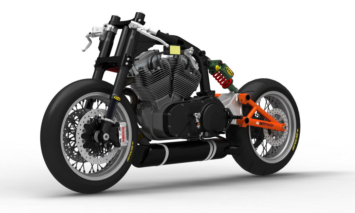 Bottpower cafe racer first renders