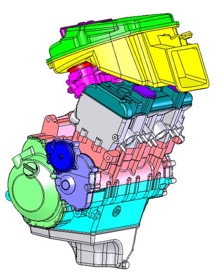 kawa zx6 engine and airbox