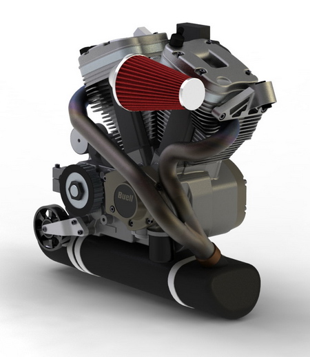 Buell engine CAD.