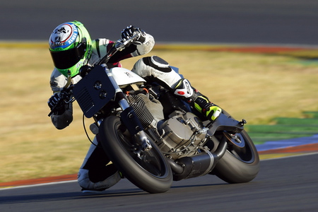 Anthony West riding the BOTT XR1.