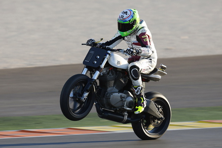 Anthony West riding the BOTT XR1.