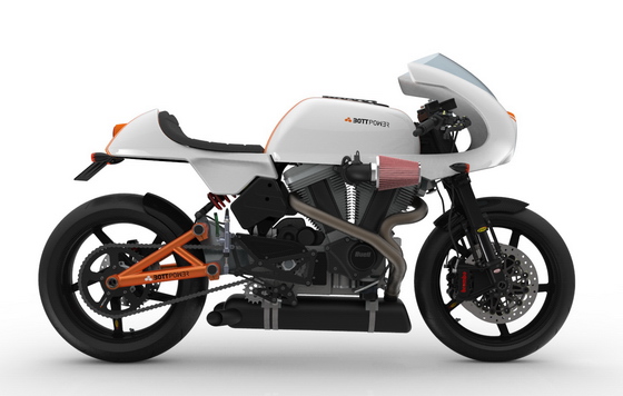 Bottpower cafe racer with fairing