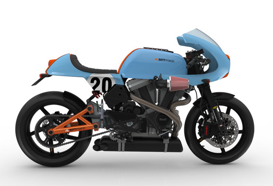 Bottpower cafe racer with fairing