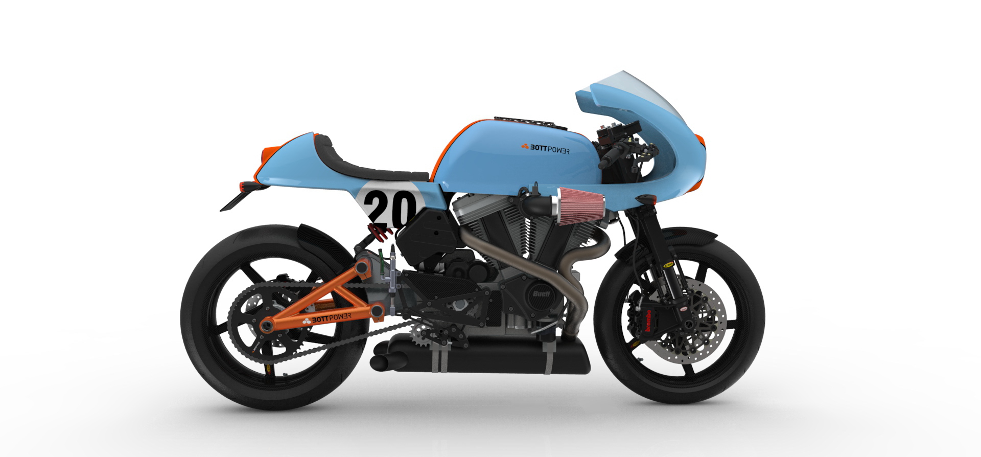 Bottpower cafe racer with fairing | Bottpower