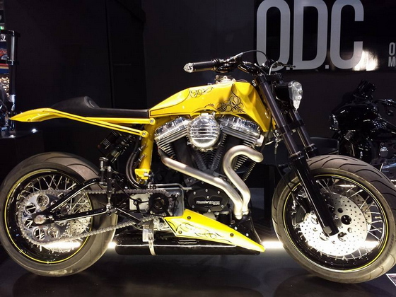 Una moto de Otto di Cuori con chasis Bottpower.