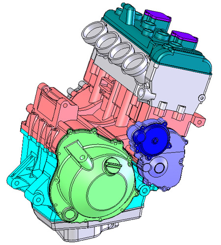 zx6 2009 engine