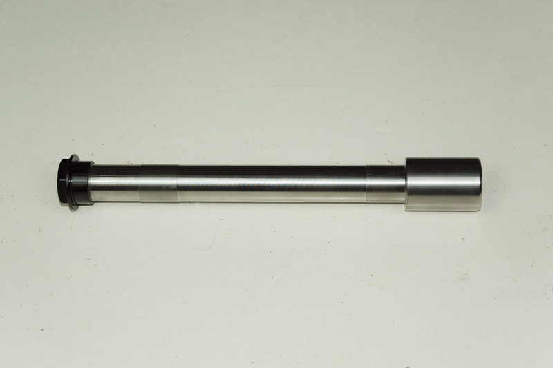 Wheel titanium axle