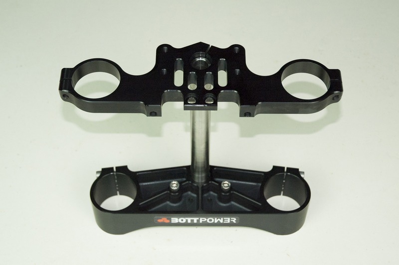 Bottpower triple clamp with titanium axle