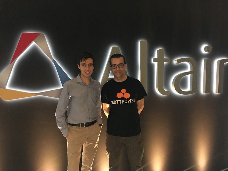 Javier Saavedra and David Sánchez at Altair Spain headquarters in Madrid