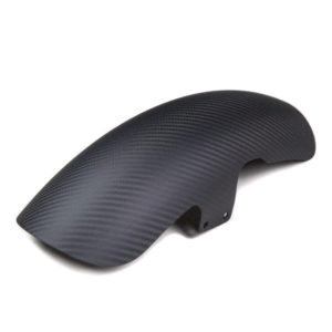 Cafe racer style carbon fiber front fender